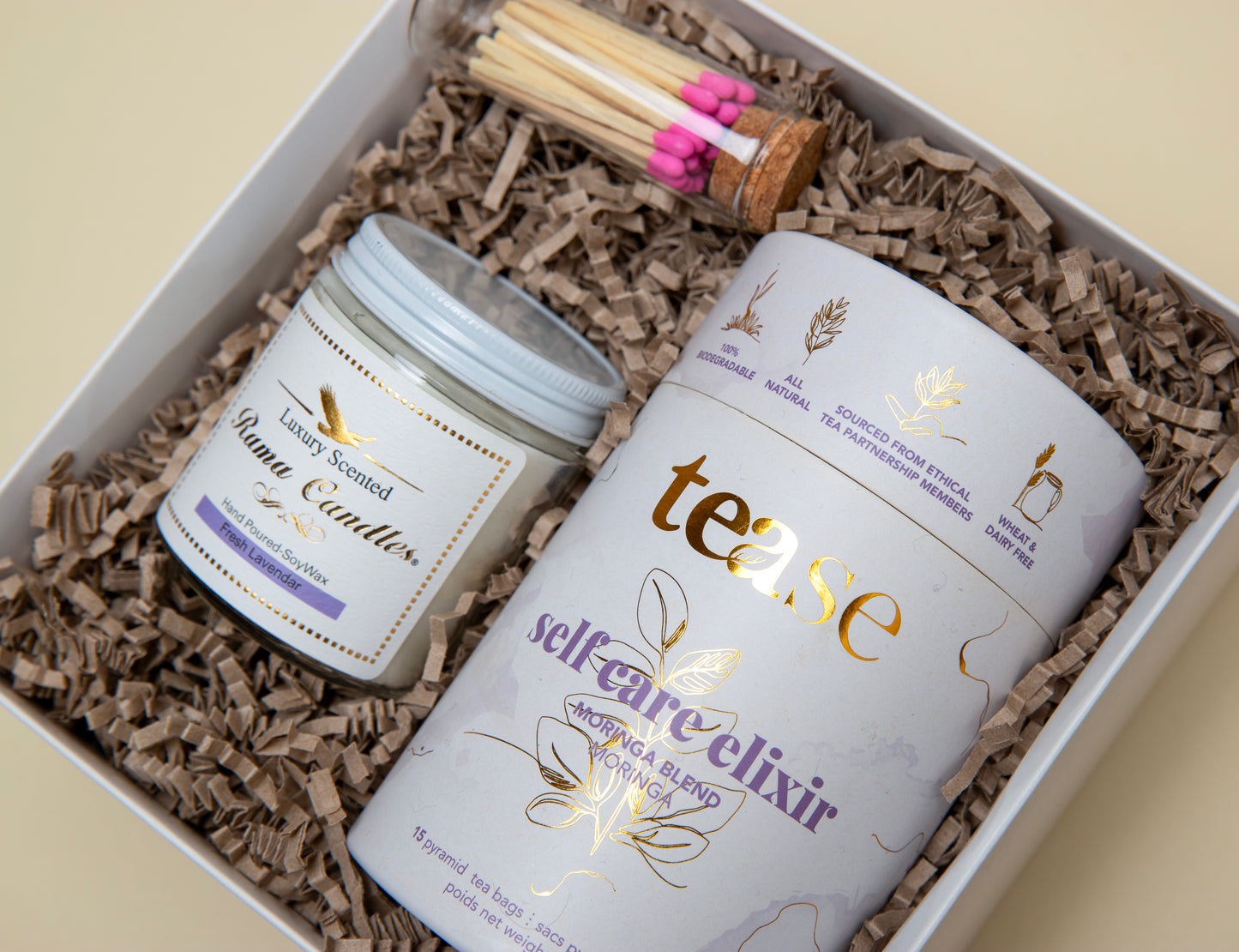 Corporate Candle Tea Set Gift Box