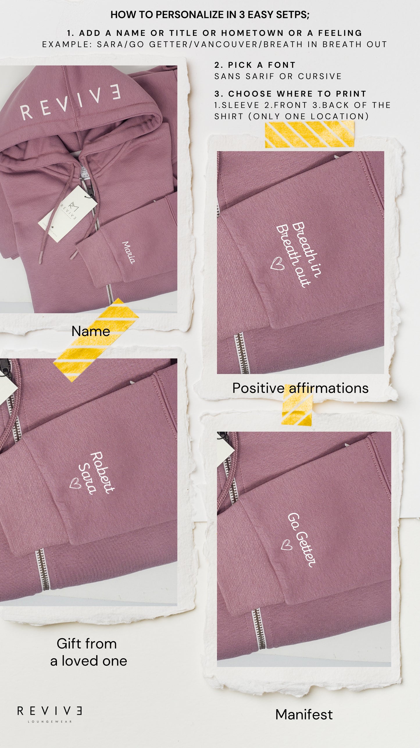 Personalize your lounge sets