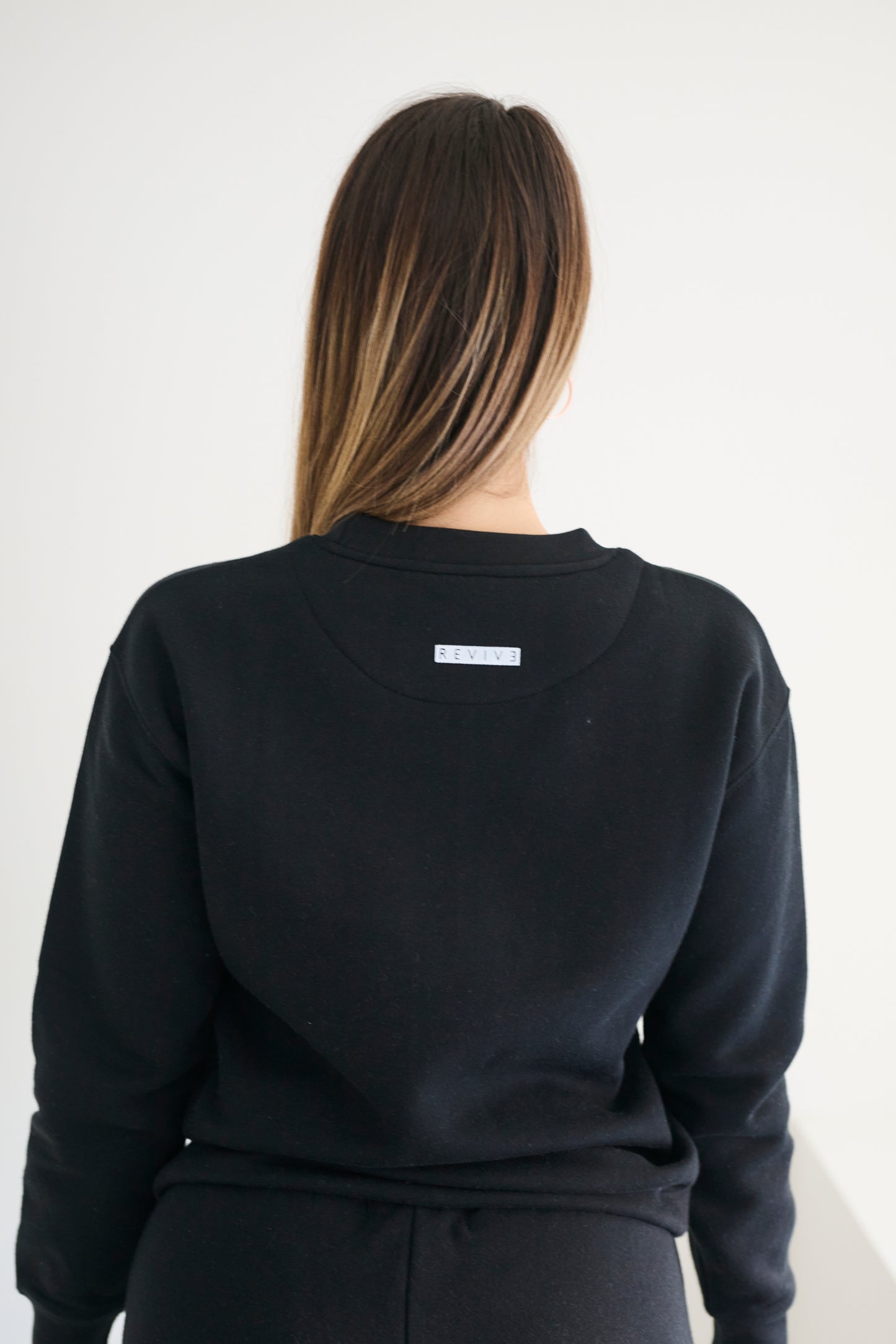 Crew Neck Jumper - Black