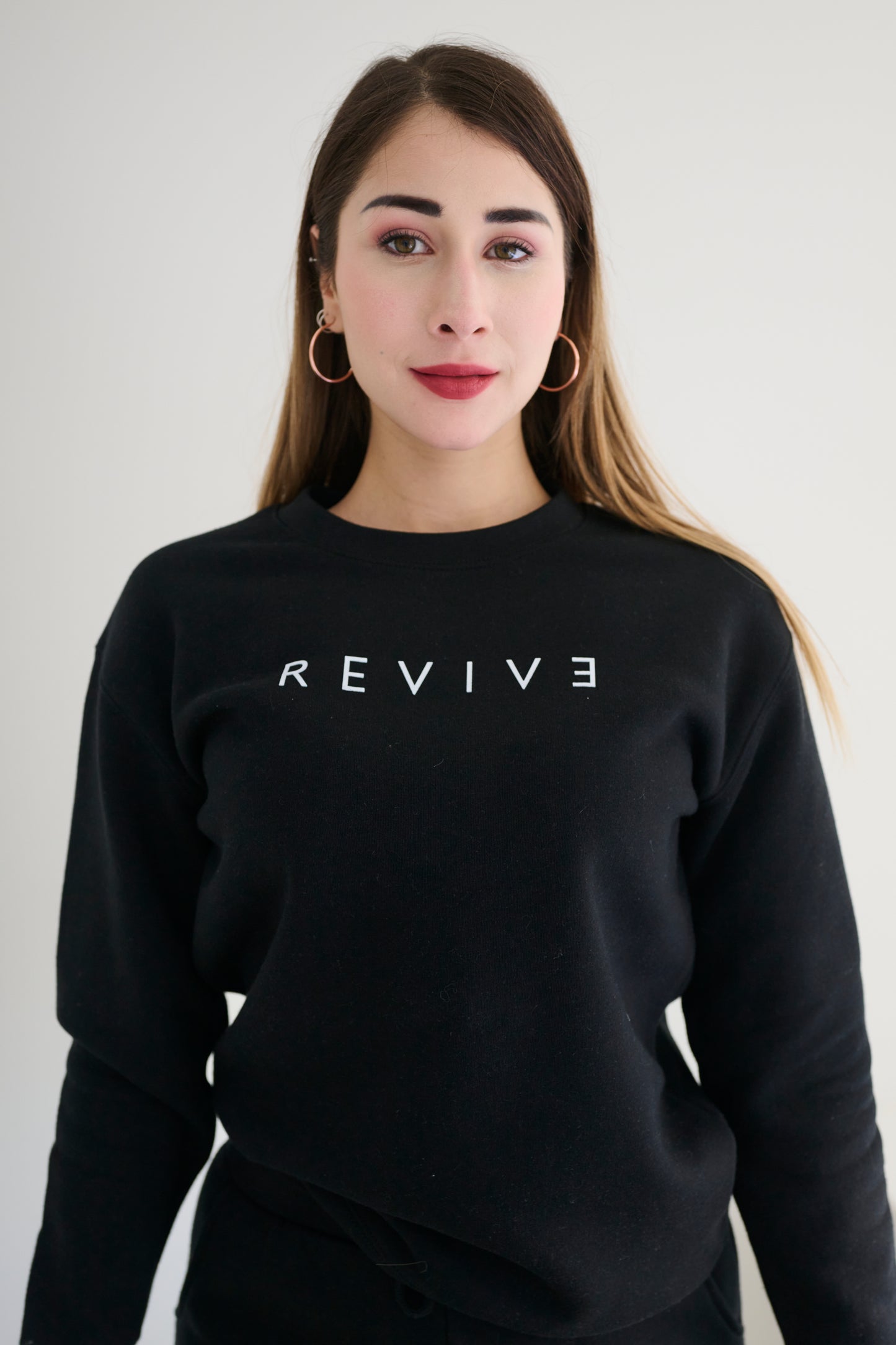 Crew Neck Jumper - Black